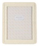 Cornice Bamboo Style 26x2x31 cm in Resina e Vetro Crema      