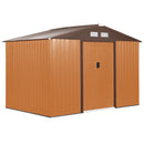 Casetta Box da Giardino in Lamiera Ocra 277x191x192 cm 