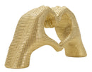 Scultura Lover Gold 25x7,5x13,5 cm in Resina Oro      