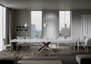 Tavolo Allungabile 160-420x90x77 cm Volantis Premium Bianco Frassino Telaio 4C 