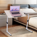 Scrivania Tavolino Porta Pc da Ufficio  in Legno e Metallo 80x40x45-65.5 cm 