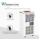 Deumidificatore d'Aria 19,2 Litri 1010W 2 Velocità Bianco