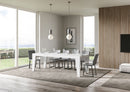 Tavolo Allungabile 140/400x90x77 cm Naxy Premium Bianco Frassino  