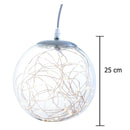 Palla Luminosa Decorativa con 80 Led 20 cm Uso Esterno