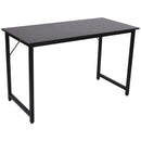 Scrivania da Ufficio 120x60x73 cm in Ferro e MDF  Nero Scuro