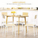Tavolo da Pranzo 98x60x76,5 cm in MDF Effetto Legno di Pino Naturale