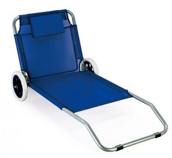 Spiaggina Carrello 145x52x62 h cm in Textilene Blu online