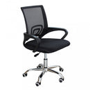 Poltrona da Ufficio Pollie Nera 52x56,5x85/95 h cm in Poliuretano Nero