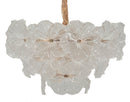 Lampadario Soffitto Ibiscus Ø47x30 cm in Vetro e Ferro Multicolor      