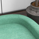 Divano per Cani Taglia Grande 98x67x25 cm con Cuscino Sfoderabile Verde Chiaro