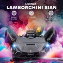 Macchina Elettrica per Bambini Licenza Ufficiale Lamborghini Sian 12V con Telecomando Nero