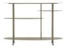 Console Saturno Plus Tortora 118x34x82 cm in Metallo Grigio tortora      