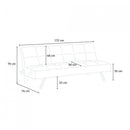 Divano Letto 172x74x75 cm in Tessuto Blu
