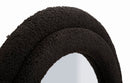 Specchio da Muro Teddy Nero 60x4x160 cm in MDF e Poliestere e Specchio Nero      