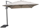 Ombrellone da Giardino Decentrato 3x3m in Alluminio Alba Grigio