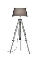 Piantana da Interno  E27 in Legno naturale Grigio