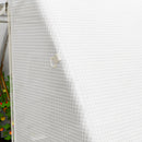 Telo per Serra 4x3x2 m con 8 Finestre Porta Avvolgibile e Bordi Interrati in PE Bianco