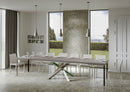 Tavolo Allungabile 180/440x90 cm Volantis Cashmere Gambe Multicolore 4/A      