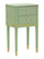 Comodino Camille Verde 40x30x71 cm in Pino e MDF e Ferro