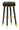 Sgabello Bar London Nero Ø38x74 cm in Pino e MDF e Spugna e Metallo e PU