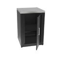 Mobile Cucina da Esterno Armadietto con Anta 60,7x60,7x94 cm Ripiano Superiore in Acciaio Inox Nero