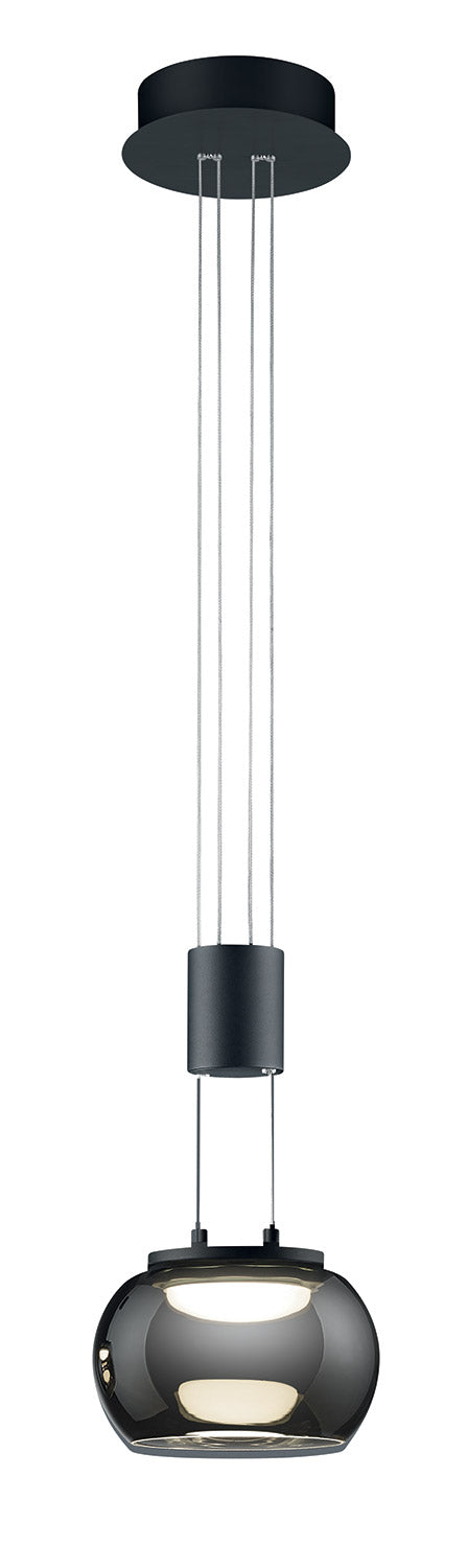 Lampada a Sospensione da Interno a LED in Metallo Nero Opaco sconto