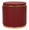 Puff con Contenitore London Rosso Ø46,5x44 cm in Pino e MDF e Spugna e Metallo e PU