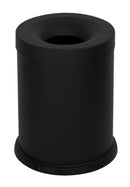 Pattumiera Gettacarte Ø25xh35 cm Autoestinguente In Acciaio Verniciato Nero
