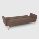 Divano Letto Clic Clac 172x86x80 cm in Tessuto Marrone