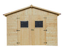 Casetta Box da Giardino 2,8x2 m con Pavimento in Legno Picea Massello 16mm Eden