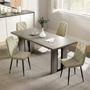 Tavolo da Pranzo in Stile Industriale 180x80x75 cm fino a 8 Persone in Legno e Acciaio Grigio  
