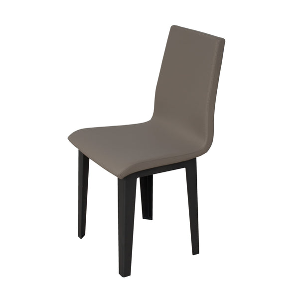 online Sedia 40/44x42x86 cm Armida gambe Antracite in Similpelle Tortora