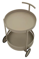 Carrello Saturno Tortora 40x49,5x61 cm in Metallo Grigio tortora      