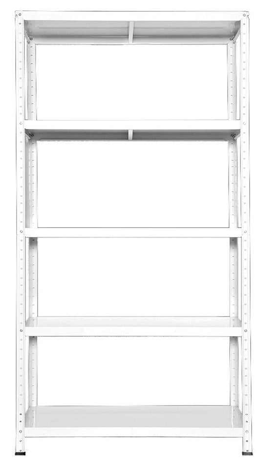 online Scaffale in Metallo 5 Ripiani 100x40x187 cm Ettore Bianco