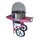 Macchina per Zucchero Filato Professionale Elettrica con Cupola Trasparente e Carrello Happy Air Events