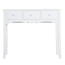 Consolle da Ingresso con 3 Cassetti 100x32x85 cm Bianco  