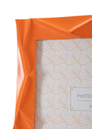 Cornice Orangy 25,8x2x31 cm in Resina e Vetro Arancione      