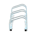 Rastrelliera Porta Biciclette 3 Posti 70,5x33x27 cm Tubi in Acciaio 