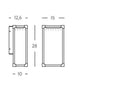 Applique da Esterno a LED 12W 4000K Sovil Bianco
