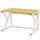 Scaffale da Scrivania Multiuso 2 Ripiani 54x35x35 cm per Stampante Ufficio in MDF Legno e Bianco