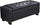 Cassapanca Pouf Contenitore Panca Fondoletto 110x40x40 cm in Legno e Eco Pelle Nero