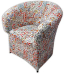 Poltrona Imbottita 65x65x75 cm in Tessuto Renier Vietri