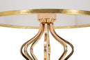 Lampada da Tavolo Slimmy Ø28x53 cm in Ferro e Plastica Bianco e Oro      