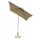 Ombrellone da Giardino Nice 2x2 m in Alluminio Tortora