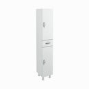 Armadio 175x30x34 cm bianco con ante e cassetto