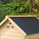 Casetta per Anatre da Esterno 78x90x92 cm con Rampa Fondo Rimovibile e Fori di Ventilazione in Legno      