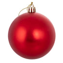 Set 12 Palle di Natale Ø4 cm in Plastica Rosso