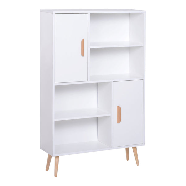 prezzo Libreria con Piedini in Legno di Pino Bianco 80x23.5x123 cm