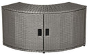 Mobiletto SPA con Ante per Vasca Idromassaggio Quadrate 110x30x58 cm Grigio