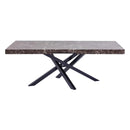Tavolo da Pranzo Allungabile 200x76x90 cm in Legno Nobilitato Marmo